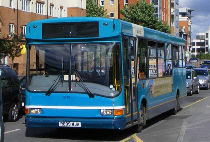 Arriva Shires Dennis Dart UVG 3520